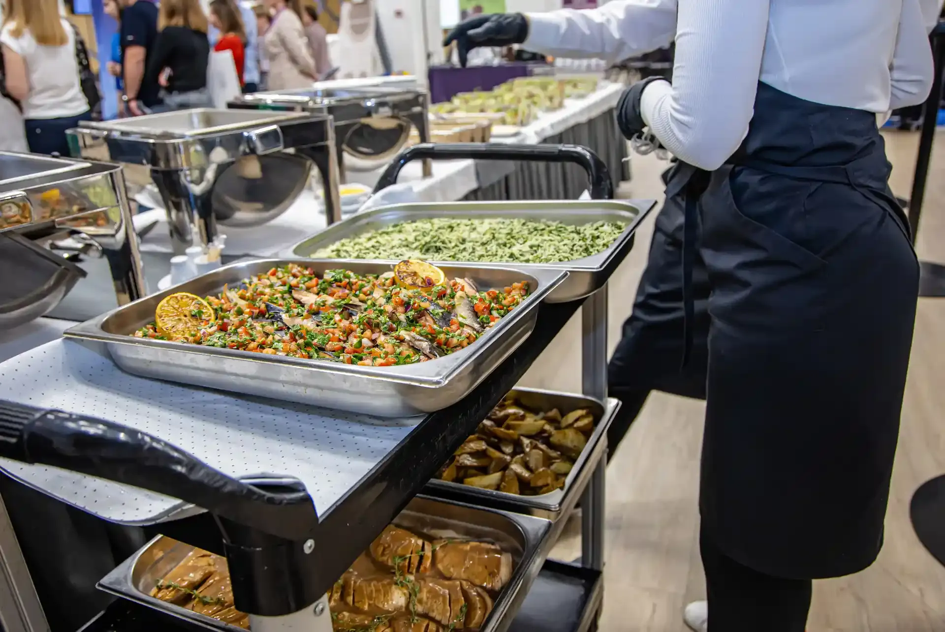 Beautifully set catering table showcasing Izilokotho Zemvula's excellence